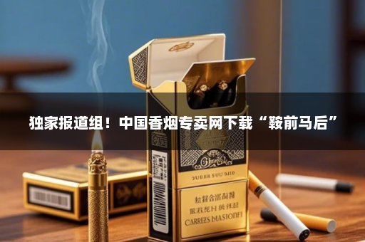 独家报道组！中国香烟专卖网下载“鞍前马后”